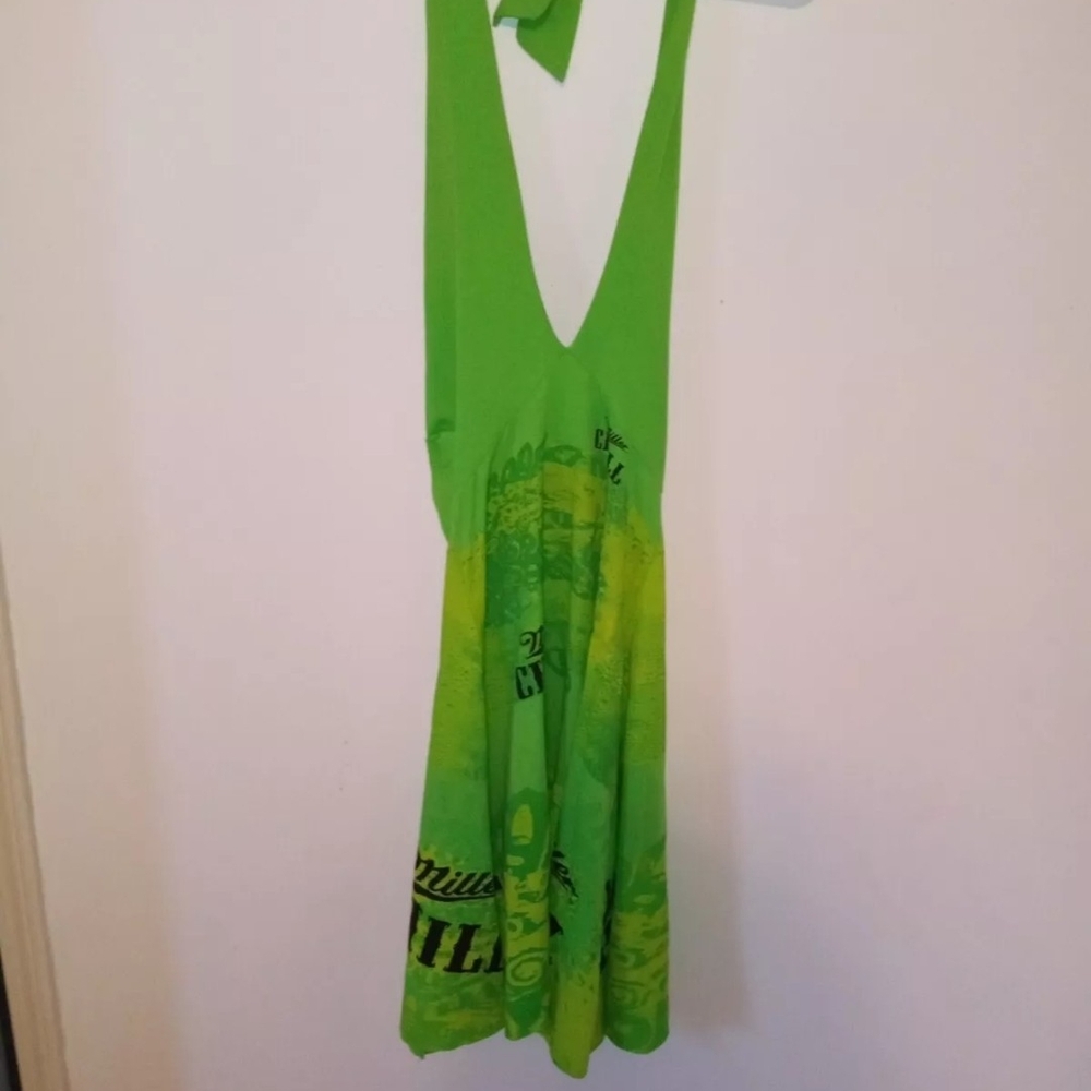 Star Promotions "Miller Chill" Size Large Full Leng GRN Dress Neck Strap